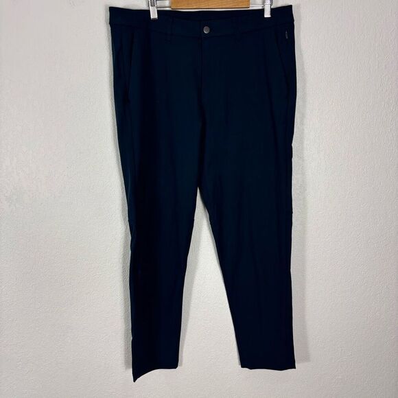Lululemon Men's Navy Blue Skinny Leg Dress Pants Size 36 x 30 Inseam - Picture 1 of 8